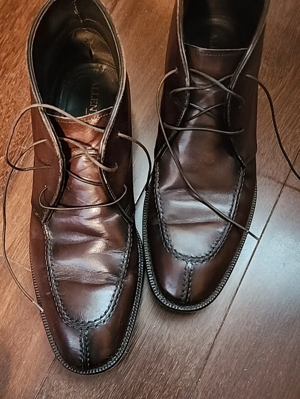 Allen Edmonds Rafael Chukka Boots Brown Leather Men's Size 10D 70264 Italy